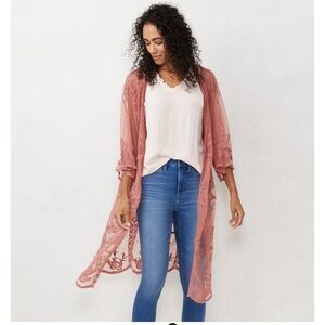 LC Lauren Conrad Sheer Duster